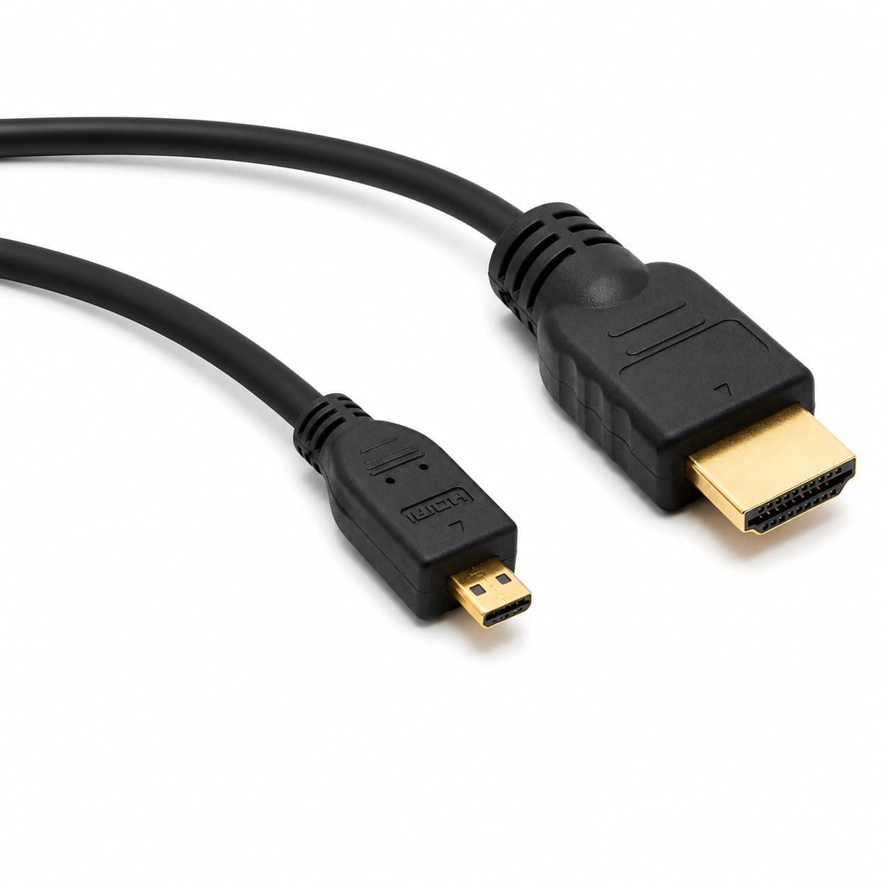 Micro HDMI to HDMI Cable 2m (Pack of 100) — Bulk Wholesale Lot, 4K Gold-Plated